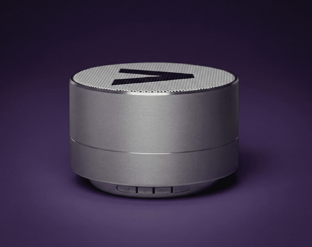 Parlante bluetooth cilíndrico