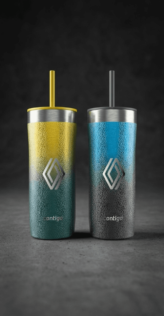 Vasos térmicos con pajita