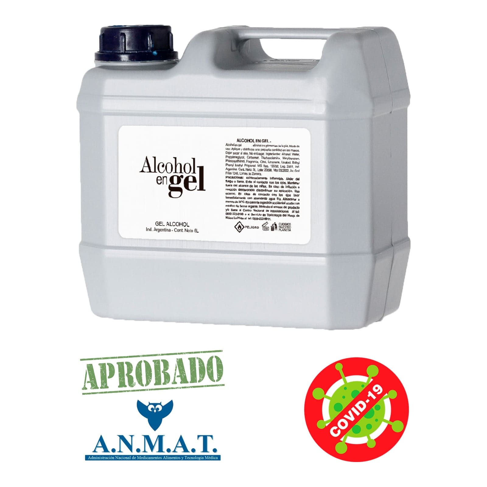 Alcohol En Gel Bidón