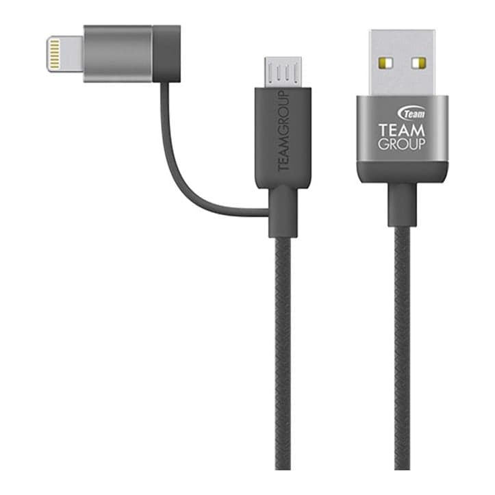 Team Group Cable Wc06 / 2 En 1 / 20 cm Gold / Iphone - Android