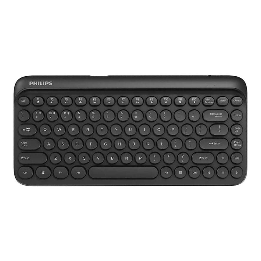 Philips Teclado K624 Wireless & Bluetooth Black