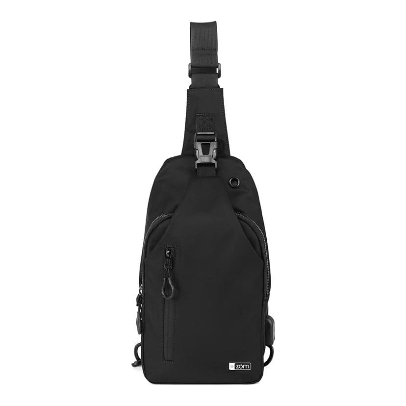 Zom Bandolera Alaska Crossbody Zc-348b Black 10"-11" USB