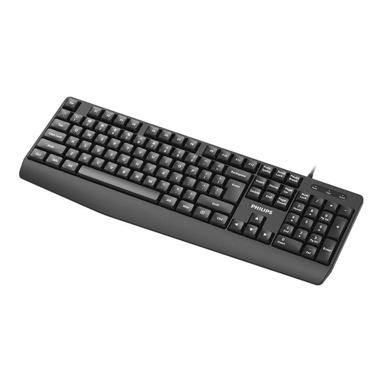 Philips Teclado USB 104keys Black