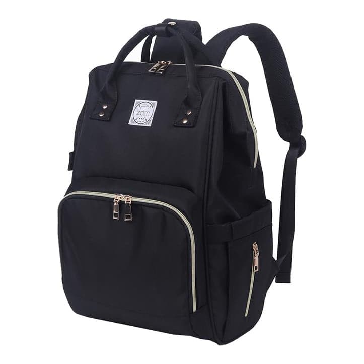 Zom Mochila Mommy Zb-228bk Maternal Black