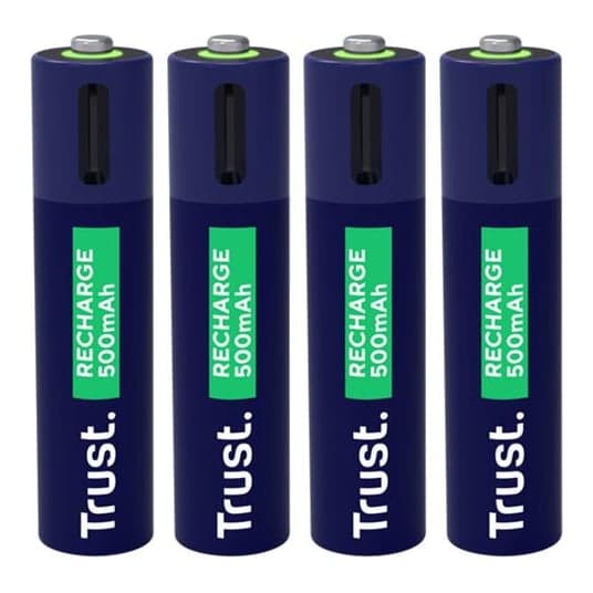 Pilas Aaa X 4 Trust Recargables USB-C