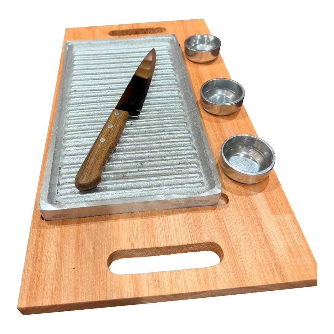 Tabla Parrillera 3 Dips + Cuchilla