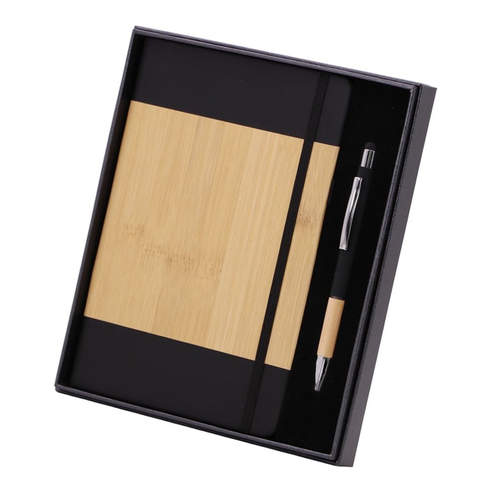 Caja De Regalo Empresarial Premium Con Libreta A5 Y Bolígrafo