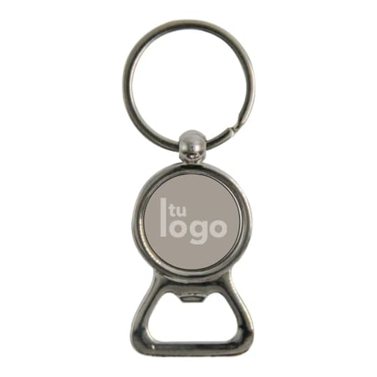 Llavero Destapador Acero Con Dome