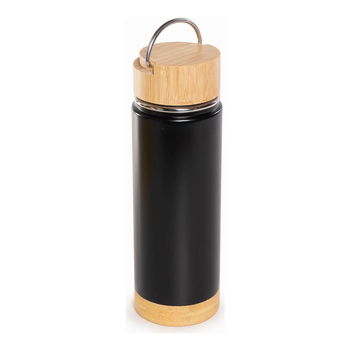 Botella Térmica Acero Y Bamboo 350 ml