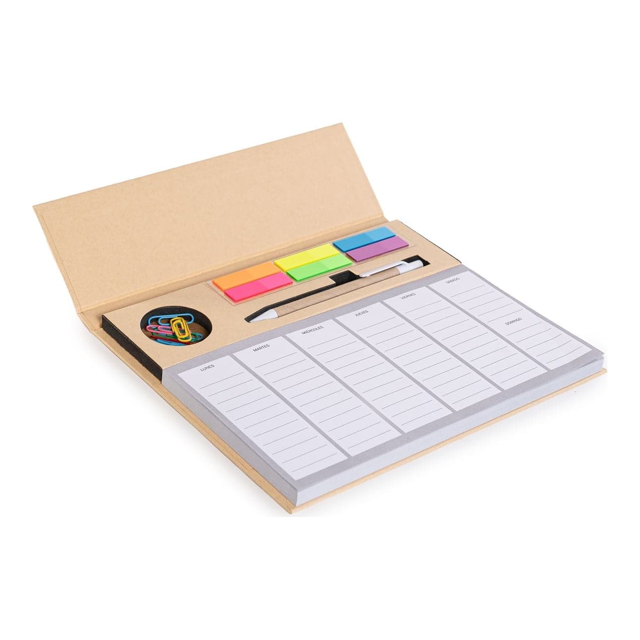 Set Eco Calendario Escritorio Con Bolígrafo