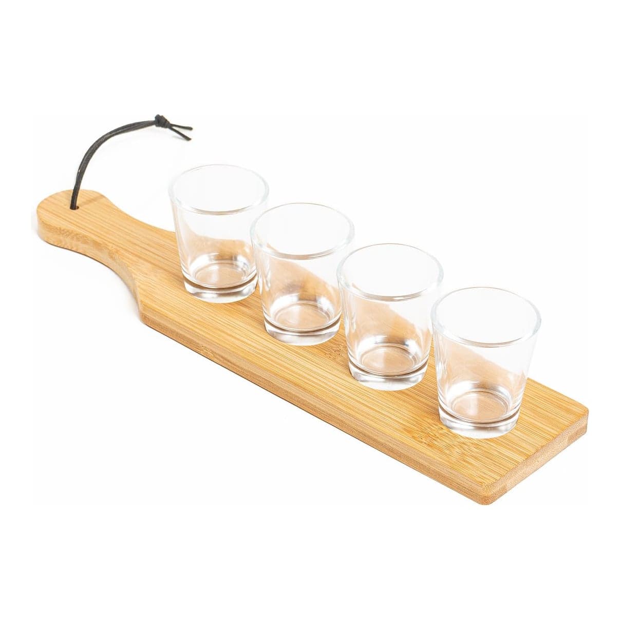 Set De Shots Bamboo Con Vidrio