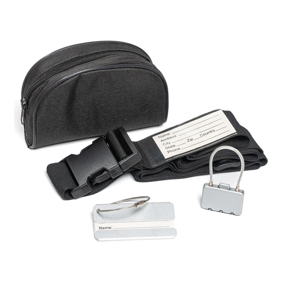 Set De Viaje Con Candado Y Cinturón