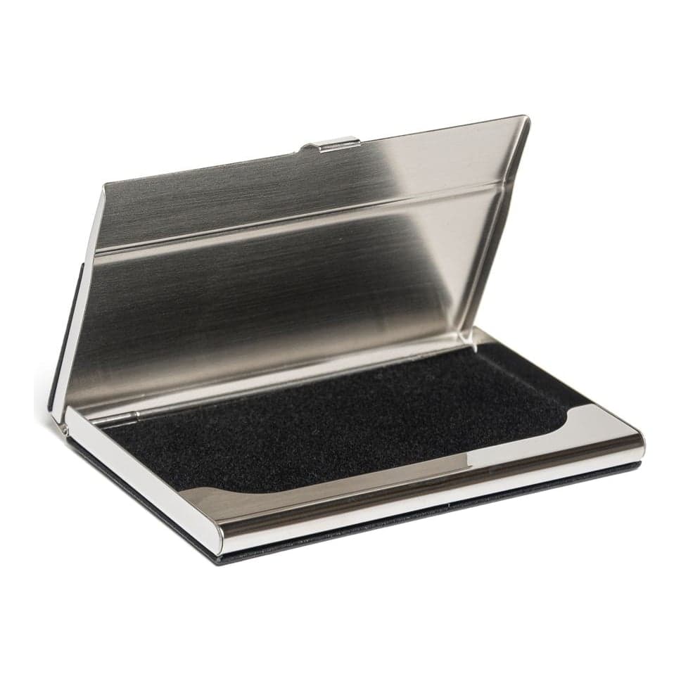 Portatarjetas Metal Simil Cuero
